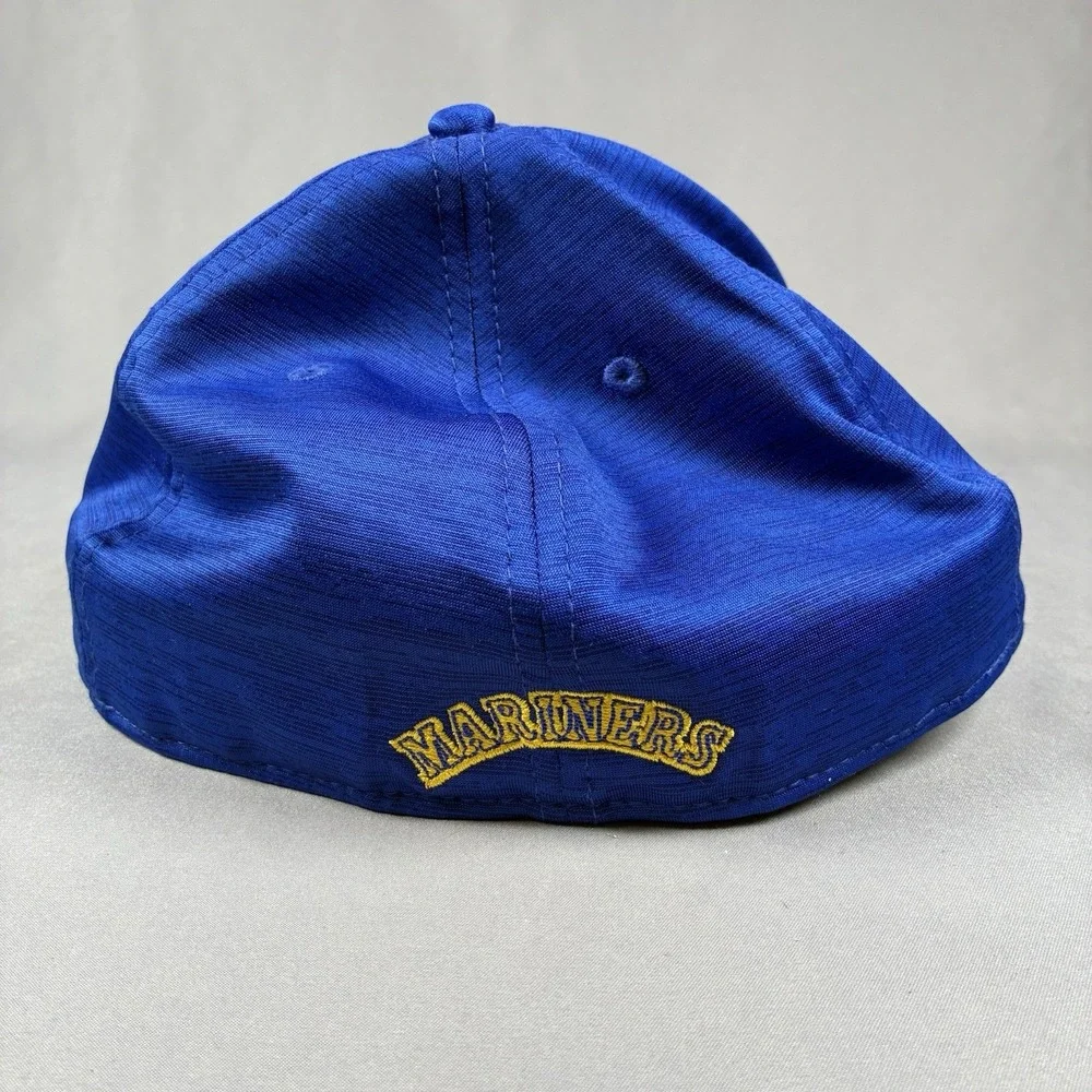 Seattle Mariners New Era 59Fifty Heathered Blue Cooperstown Hat Cap Fitted 7-1/2